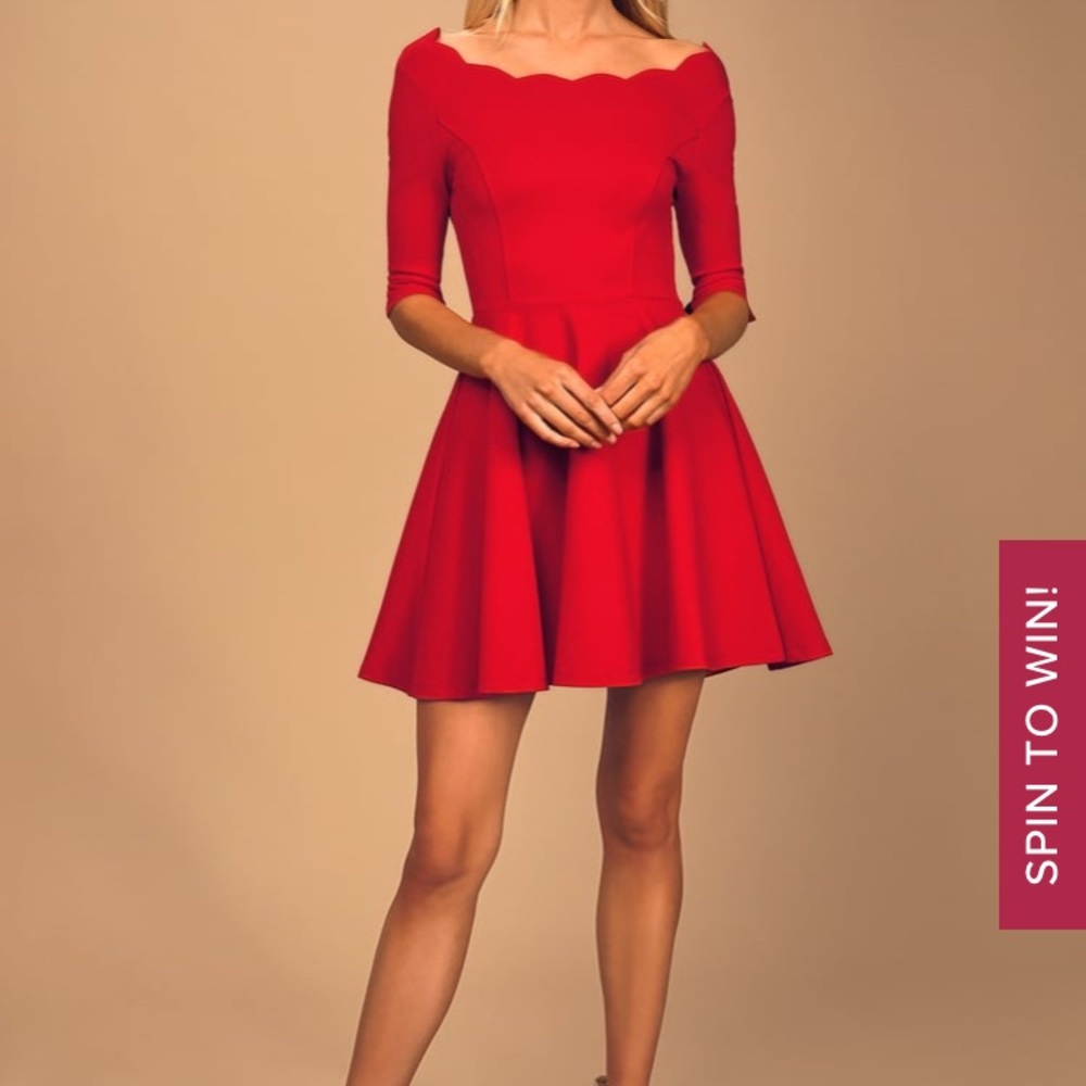 Lulu’s Tip the Scallops Dress